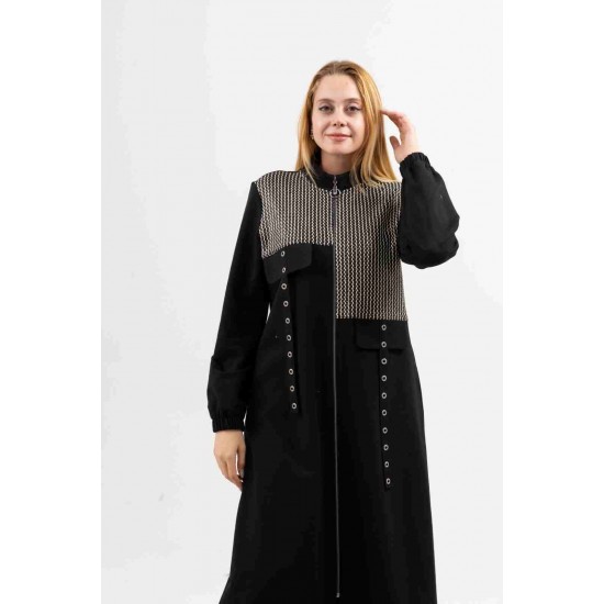 Sim Garnili Çizgili İki İplik Giy Çık